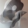 Nancy Selvage, "Morph," 2013, perforated aluminum, paint, 30 (h) x 24 (l) x 21 (w) inches.
