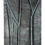 Margaret Swan, "Valley Ridge," 2008, copper, 60 (h) x 30 (w) x 4 (d) inches.