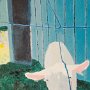 Martha Werman, A Bedford Goat, Oil on canvas board; 16 x 12 inches. $600<br />