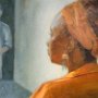 Jeannette Atkinson, Here’s Looking at You, Oil; 18 x 24 inches. $450<br />