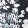 Sekyo Nam Haines, Lotus Pond, Oil monotype; 9.5 x 9.5 inches. $450<br />