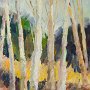 Monica Rankin, Birch Trees, Acrylic; 20 x 16 inches. $500<br />