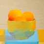 Myrna Beecher, Peaches, Oil on panel; 8 x 8 inches. $1,600<br />