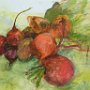 John Henry Moss, Beets, Oil on canvas; 16 x 20 inches, $500<br />