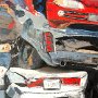 Janet Wolahan, Crunch, Oil on canvas; 40 x 30 inches, $3,600<br />