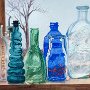 A. Katie Sluder, Old Glass, Watercolor; 22 x 33 inches. $1,250<br />