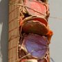 Jeanette O’Connor, Old Stories	, Mixed media; 31 x 7.5 inches. $1,700<br />