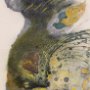 Sophia C. Mone, Birds of a Feather, Monoprint, solarplate; 22 x 15 inches. $500<br />
