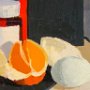 Ronald Krouk, Orange, Oil on masonite; 8 x 10 inches. $400<br />