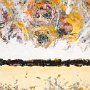 Denise Kracz, Daybreak, Oil, cold wax on panel; 10 x 20 inches. $500<br />