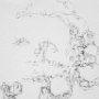 E. C. Gower, The Small Folk Are Closer to the Ground, Ink on paper; 12 x 12 inches each. $300 each<br />
