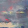 Catherine Bartlett-Hirani, Clouds I, Mixed media; 11 x 11 inches. $900<br />